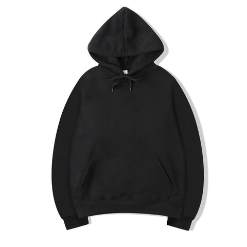 Solid Color Men Hoodies Black Sweatshirt Hoodie Casual Pullover Tops Unisex Oversize Hoodies Autumin Winter Sweatershirts Hoodie