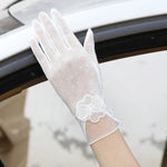 Sunscreen gloves non-slip lace ice silk gloves sexy female thin section summer UV touch screen driving long gloves 03K