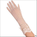 Sunscreen gloves non-slip lace ice silk gloves sexy female thin section summer UV touch screen driving long gloves 03K