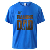 Man T shirt Summer Tee The Walking Dad Print Male Short Sleeve Tops 2020 Homme Casual Workout Top Hot Sell Father Day Gift Tee