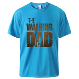 Man T shirt Summer Tee The Walking Dad Print Male Short Sleeve Tops 2020 Homme Casual Workout Top Hot Sell Father Day Gift Tee