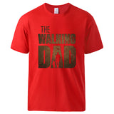 Man T shirt Summer Tee The Walking Dad Print Male Short Sleeve Tops 2020 Homme Casual Workout Top Hot Sell Father Day Gift Tee