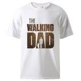 Man T shirt Summer Tee The Walking Dad Print Male Short Sleeve Tops 2020 Homme Casual Workout Top Hot Sell Father Day Gift Tee