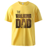 Man T shirt Summer Tee The Walking Dad Print Male Short Sleeve Tops 2020 Homme Casual Workout Top Hot Sell Father Day Gift Tee