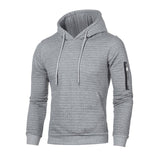 Men Hoodies Sweatshirts Winter Warm Long Sleeve Hoodies Pullovers Solid Color Jacquard Pullover Hooded Sweatshirt Men's Top