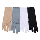 New Summer Lady Spandex  Medium-Long Sunscreen Embroidered Gloves Female Thin Elastic Etiquette Driving Gloves Foe Women Luvas