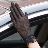 Sunscreen gloves non-slip lace ice silk gloves sexy female thin section summer UV touch screen driving long gloves 03K