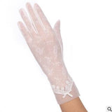 Sunscreen gloves non-slip lace ice silk gloves sexy female thin section summer UV touch screen driving long gloves 03K