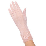 Sunscreen gloves non-slip lace ice silk gloves sexy female thin section summer UV touch screen driving long gloves 03K