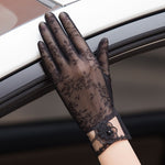 Sunscreen gloves non-slip lace ice silk gloves sexy female thin section summer UV touch screen driving long gloves 03K