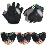 Half Fingerless Gloves Non-slip Sport Mittens Cycling Gloves Bicycle Sport Wrist Wrap Gym Gloves for Fitness Body Building