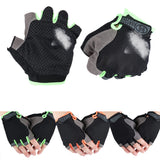 Half Fingerless Gloves Non-slip Sport Mittens Cycling Gloves Bicycle Sport Wrist Wrap Gym Gloves for Fitness Body Building