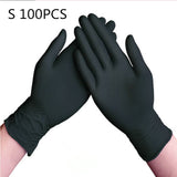 100 Pieces Disposable Gloves Black Nitrile Gloves Wholesale Rubber Latex Gloves Experiment Nitrile Tattoo Beauty Hair Dye