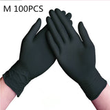 100 Pieces Disposable Gloves Black Nitrile Gloves Wholesale Rubber Latex Gloves Experiment Nitrile Tattoo Beauty Hair Dye