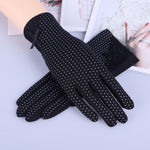 Howfits Driving Summer Sunscreen Gloves Women Drive Girls Lady Thin Cotton Decent Lace Sun UV Resistant Touch Screen Gloves