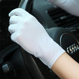 Ladies Ice Silk Sunscreen Gloves Thin Spring Autumn Non-Slip Breathable Summer Driving Gloves Female SZ036