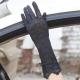 Sunscreen gloves non-slip lace ice silk gloves sexy female thin section summer UV touch screen driving long gloves 03K