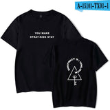 2020 Fashion Men's T-shirt Youth t shirt Sweatshirt stray kids Harajuku Women's T-Shirt Short Sleeve Grey Print Boy t-shirt Top