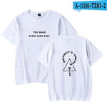 2020 Fashion Men's T-shirt Youth t shirt Sweatshirt stray kids Harajuku Women's T-Shirt Short Sleeve Grey Print Boy t-shirt Top