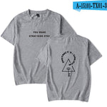 2020 Fashion Men's T-shirt Youth t shirt Sweatshirt stray kids Harajuku Women's T-Shirt Short Sleeve Grey Print Boy t-shirt Top