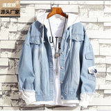 2020 Men's Casual Bomber Jackets Men's Hip Hop Retro Denim Jackets Street Style Men's Fashion Denim Casual Retro Jackets hoodie