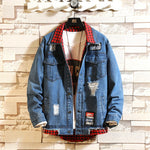 2020 Men's Casual Bomber Jackets Men's Hip Hop Retro Denim Jackets Street Style Men's Fashion Denim Casual Retro Jackets hoodie