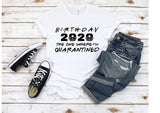 Birthday 2020 t shirt female male casual tops The One Where we Were Quarantined Shirt printed t-shirt for men women Friends gift