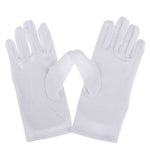 1Pair Cotton Gloves Khan Cloth Quality Check Solid Gloves Rituals Play White Gloves 2Colors