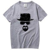 XIN YI Men's High quality short sleeve 100% cotton Funny heisenberg print o-neck breaking bad cool casual men t-shirt tee shirts