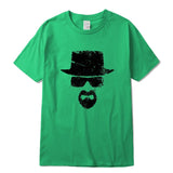 XIN YI Men's High quality short sleeve 100% cotton Funny heisenberg print o-neck breaking bad cool casual men t-shirt tee shirts