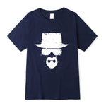 XIN YI Men's High quality short sleeve 100% cotton Funny heisenberg print o-neck breaking bad cool casual men t-shirt tee shirts