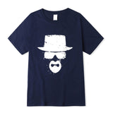 XIN YI Men's High quality short sleeve 100% cotton Funny heisenberg print o-neck breaking bad cool casual men t-shirt tee shirts