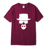 XIN YI Men's High quality short sleeve 100% cotton Funny heisenberg print o-neck breaking bad cool casual men t-shirt tee shirts