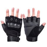 Fingerless Tactical Gloves Military Army Shooting Bicycle Paintball Airsoft Carbon Hard Knuckle Half Finger Gloves Men