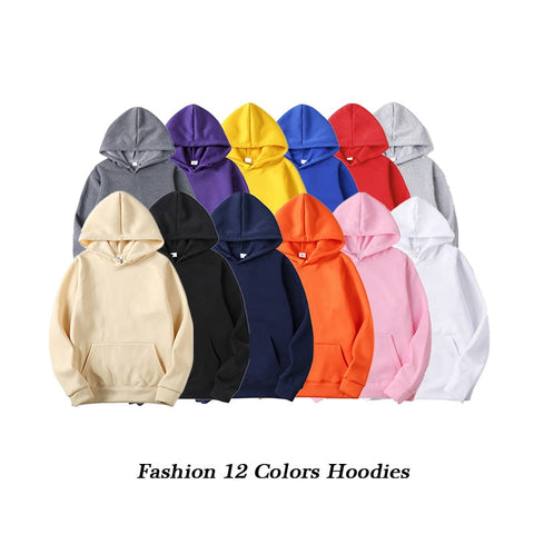 Fashion Brand Hoodies Women 2020 Spring Autumn Male Casual Hoodies Sweatshirts Man And Women Solid Color Hoodies Sweatshirt Tops