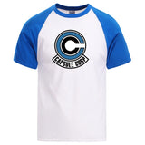 Capsule Corp Vegeta Mens Tshirt Dragon Ball Cool Short Sleeve T shirt 2020 Hot Sell Sportswear Tshirt Cotton Loose Raglan Tshirt