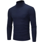 2019 High collar Compression Shirts Men Bodybuilding Sportswear T-shirt Long Sleeve Top Gyms T Shirt Men Fitness Tight