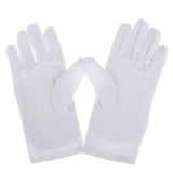 1Pair 2Colors Cotton Gloves Khan Cloth Quality Check Solid Gloves Rituals Play White Gloves