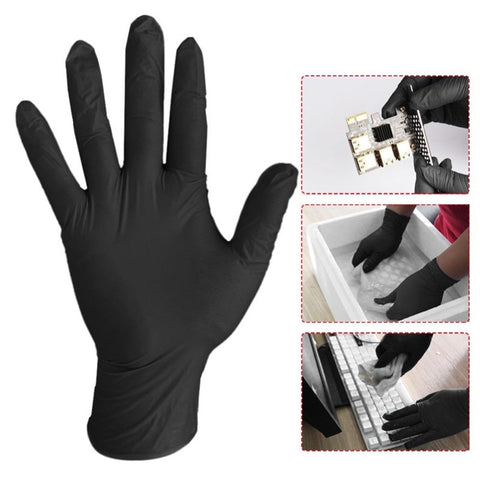 100pcs disposable nitrile Gloves XL work glove Food Cooking Gloves Kitchen Cleaning Universal Household Garden tattoo beauty