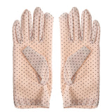 Female Women Summer Cotton Short Gloves Design Sun-shading Slip-resistant Gloves