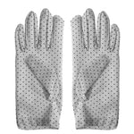 Female Women Summer Cotton Short Gloves Design Sun-shading Slip-resistant Gloves